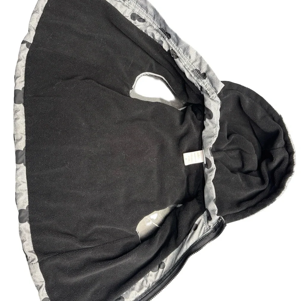 Disney Mickey Mouse Puffer Vest Toddler 2T Gray Black Kids Outerwear
